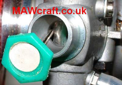 Rough setting of idle on a carb